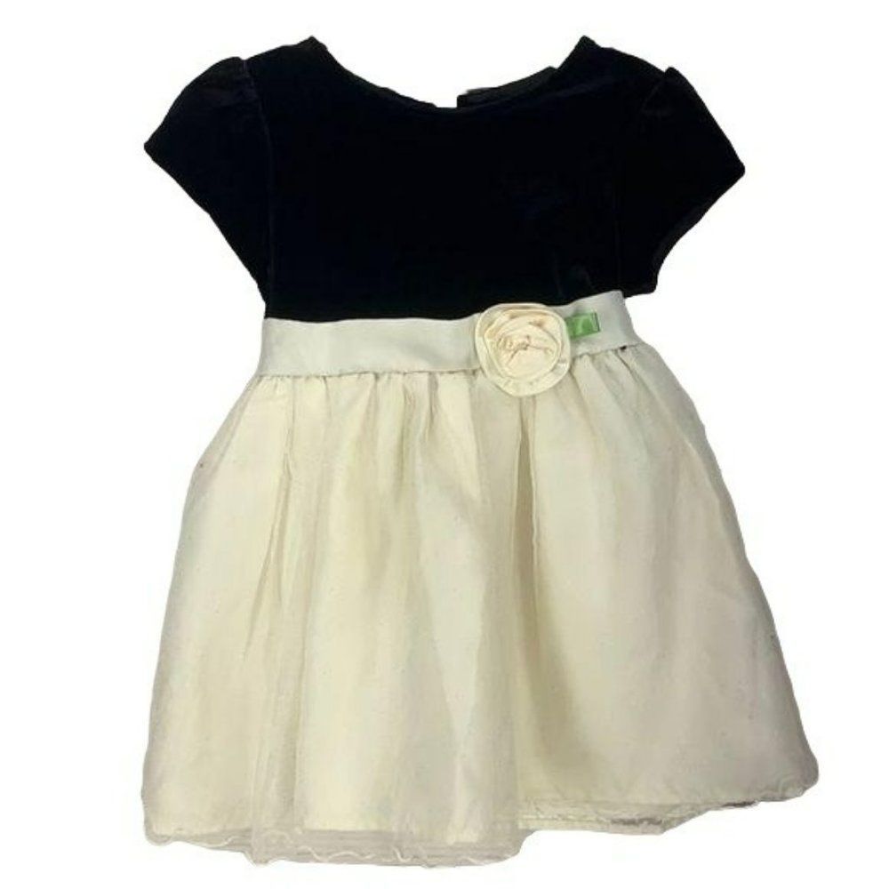 George Girls Christmas Fall Winter White Dress Holiday‎ 18 Months Dress